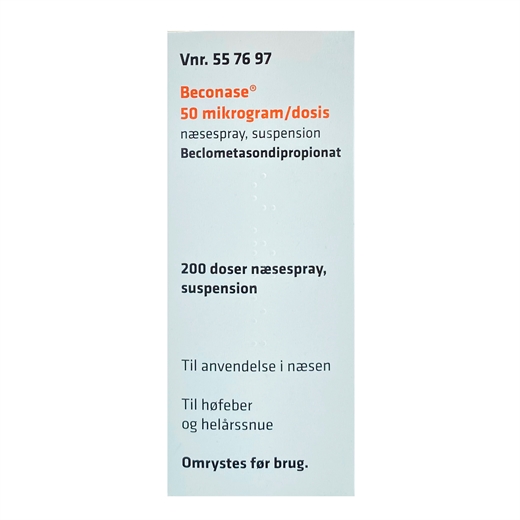 Nordic Beconase Næsespray 50 mikrogram/dosis - 200 doser