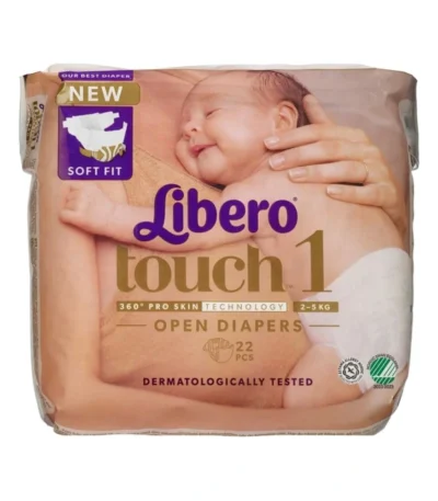 Libero Touch Str. 1 2-5 kg. – 22 stk