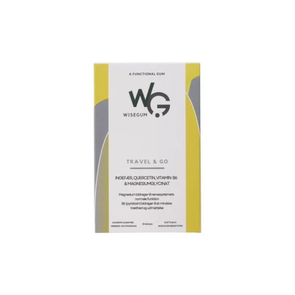 WiseGum TRAVEL & GO – 30 stk