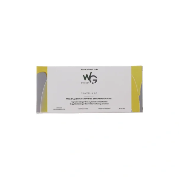 WiseGum TRAVEL & GO – 10 stk