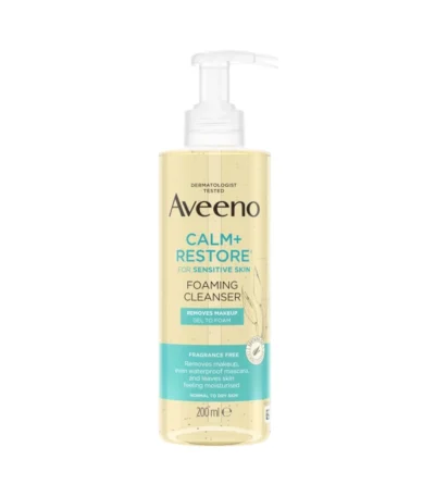 Aveeno Face Calm+Restore Foaming Make Up Removing Cleanser – 200 ml