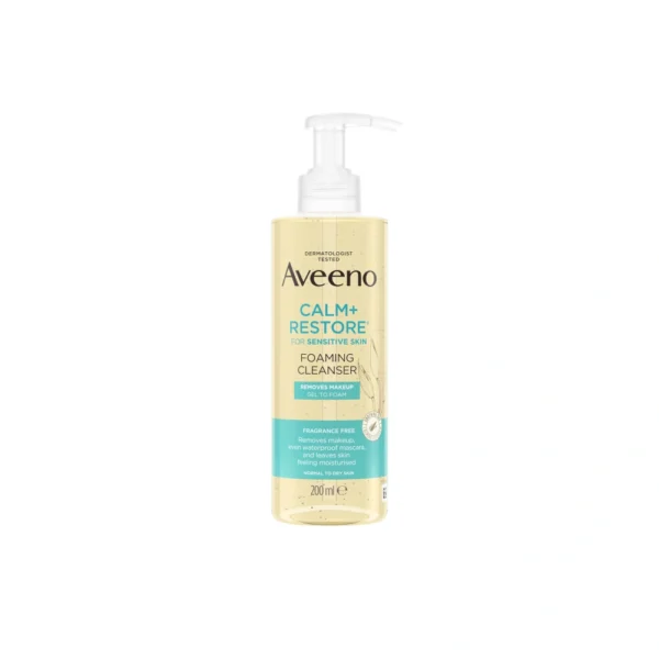 Aveeno Face Calm+Restore Foaming Make Up Removing Cleanser – 200 ml