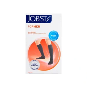 Jobst For Men Sort Kompressionsstrømpe str. L – 1 par