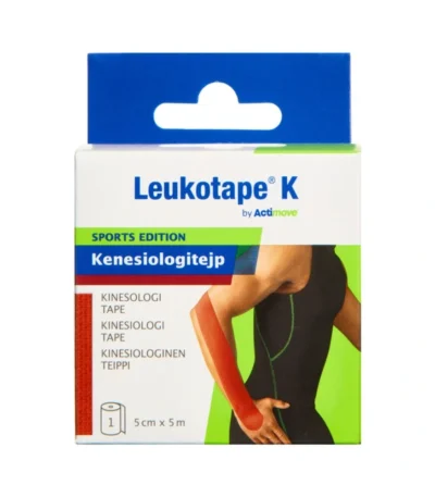 Actimove Leukotape K Rød 5cmx5m – 1 stk
