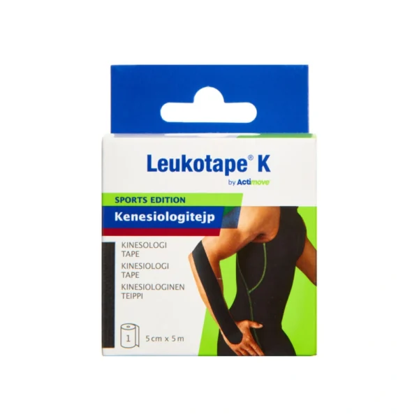 Actimove Leukotape K Sort 5cmx5m – 1 stk