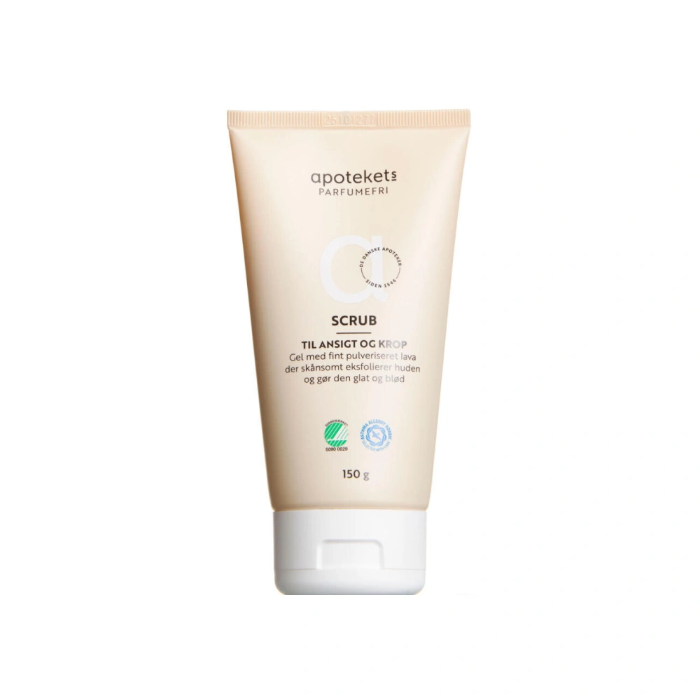 Apotekets Scrub Uden Parfume – 150 ml