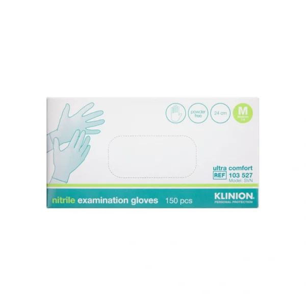Klinion Protection Nitrilhandsker Pudderfri Str. M – 150 stk