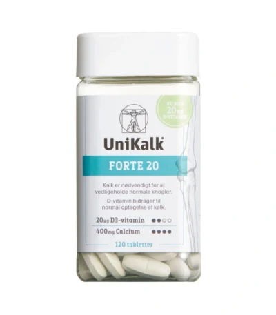 Unikalk Forte 20 – 120 stk