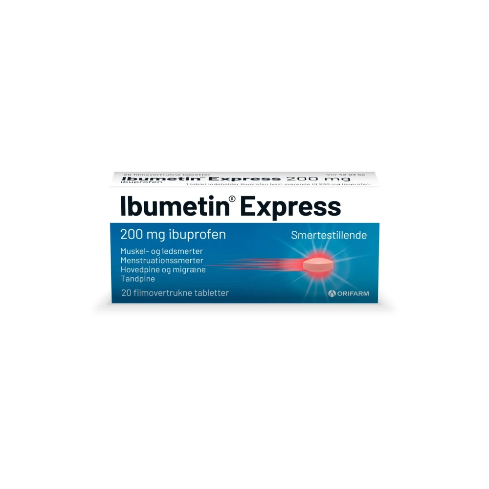 Ibumetin Express 200 mg - 20 tabletter