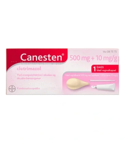 Canesten Vaginalkapsel & Creme 500 mg + 10 mg/g - 1 stk