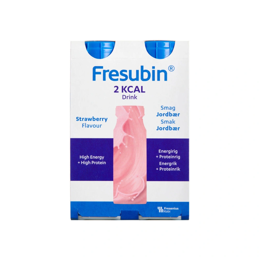 Fresubin 2 kcal Drink Jordbær - 4 x 200 ml