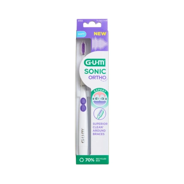 GUM SONIC ORTHO Tandbørste – 1 stk