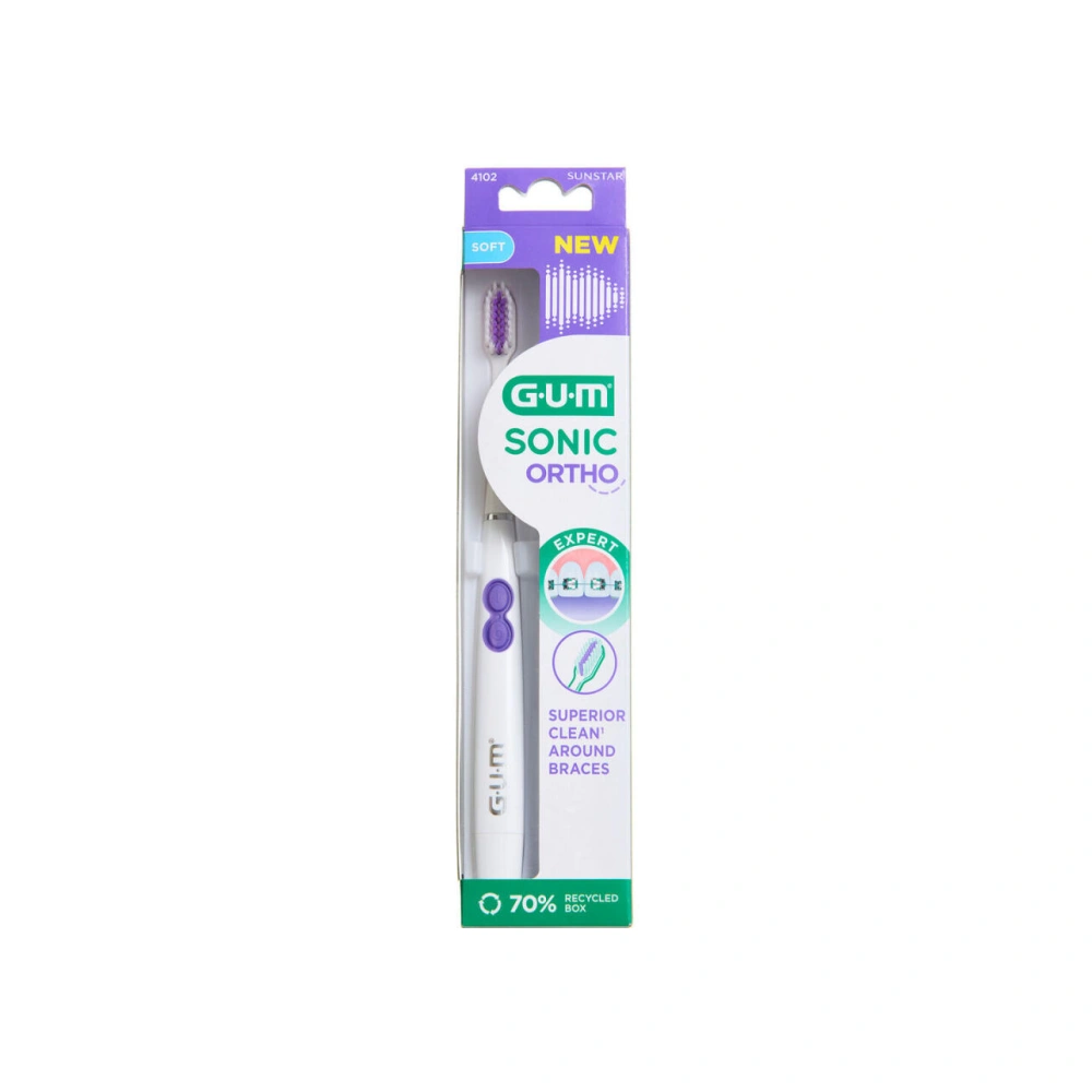 GUM SONIC ORTHO Tandbørste - 1 stk