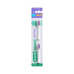 GUM SONIC ORTHO Børstehoveder – 2 stk