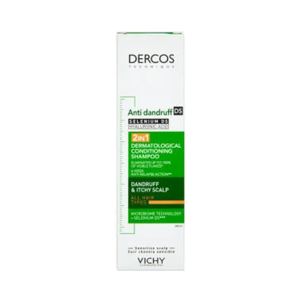 Vichy Dercos 2-i-1 Skælshampoo og balsam til tørt hår – 200 ml