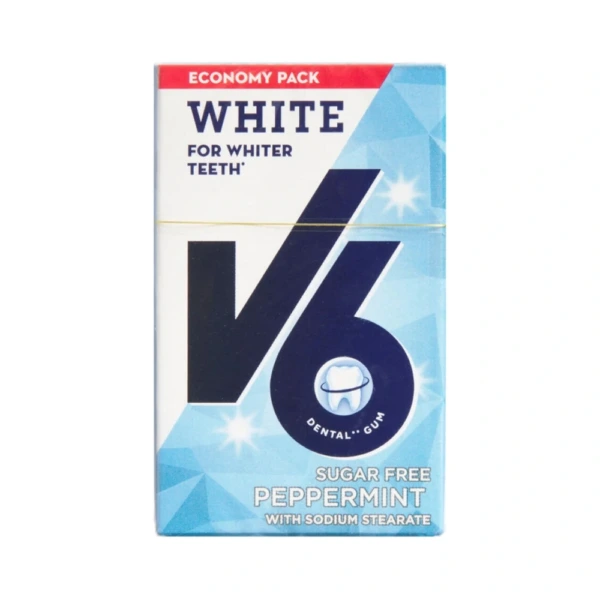 V6 Økonomipakke White Peppermint Tyggegummi – 1 stk