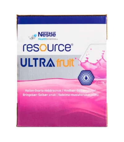 Resource Ultra Fruit Hindbær og Solbær – 4 x 200 ml