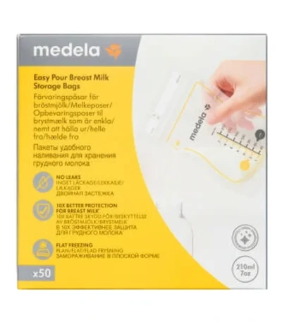 Medela Easy Pour Opbevaringsposer Til Brystmælk – 50 stk