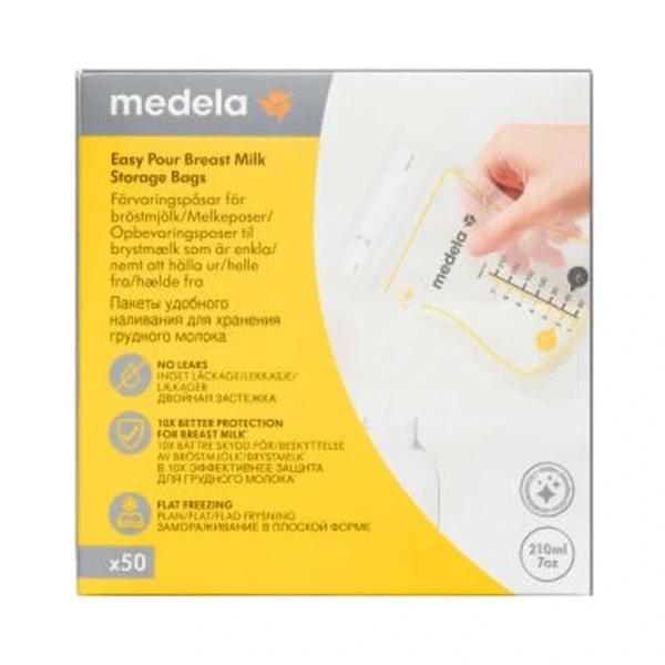 Medela Easy Pour Opbevaringsposer Til Brystmælk – 50 stk