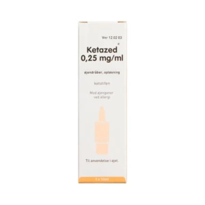Ketazed Øjendråber 0,25 mg/ml - 10 ml