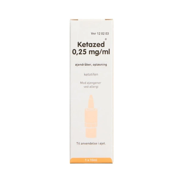 Ketazed Øjendråber 0,25 mg/ml - 10 ml