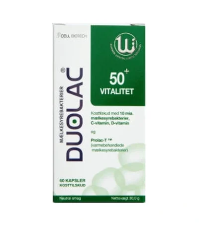 Duolac Vitalitet 50+ – 60 stk