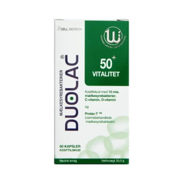 Duolac Vitalitet 50+ – 60 stk