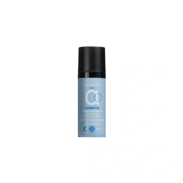 Apotekets Men Sensitiv Ansigtscreme Uden Parfume - 50 ml