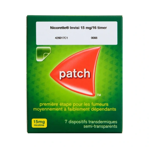 2care4 Nicorette Invisi 15 mg/16 timer – 7 stk Depotplastre