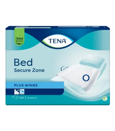TENA Bed Underlag Med Vinger 80 x 180 cm – 20 stk