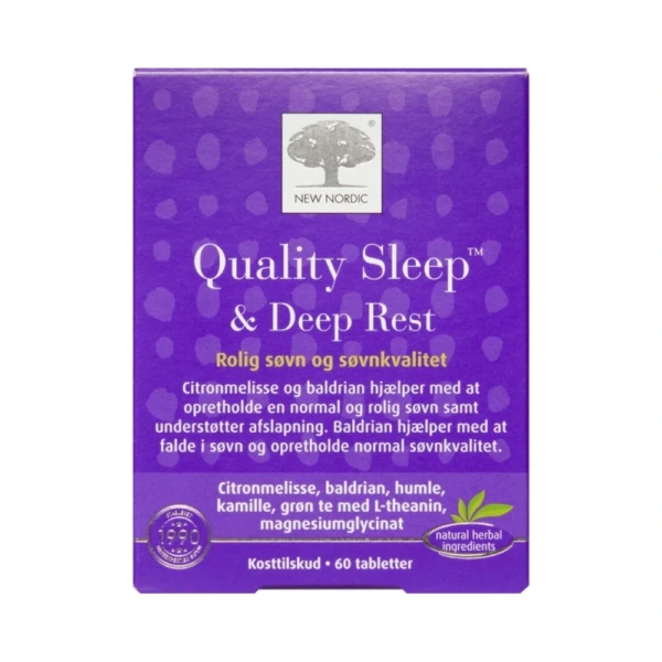 New Nordic Quality Sleep & Deep Rest – 60 stk