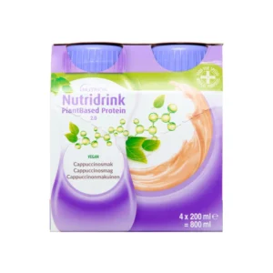 Nutridrink Plantebaseret Protein 2.0 Cappuccino – 4 x 200 ml
