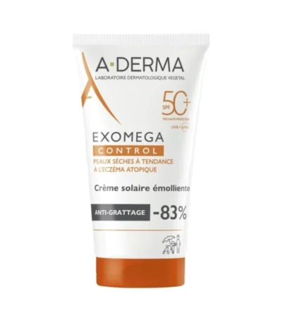 A-Derma Exomega Control Emollient Solar Cream SPF 50+ – 150 ml