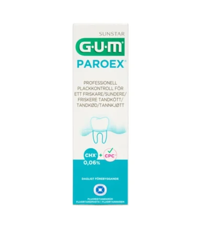 GUM PAROEX Klorhexidin Tandpasta 0,06% – 75 ml