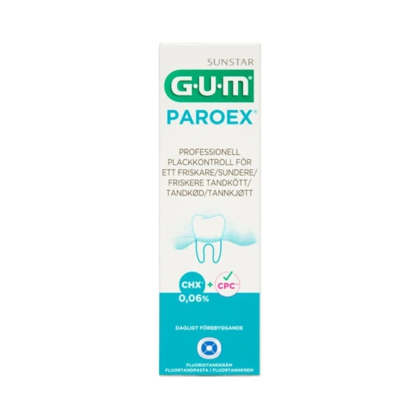 GUM PAROEX Klorhexidin Tandpasta 0,06% – 75 ml