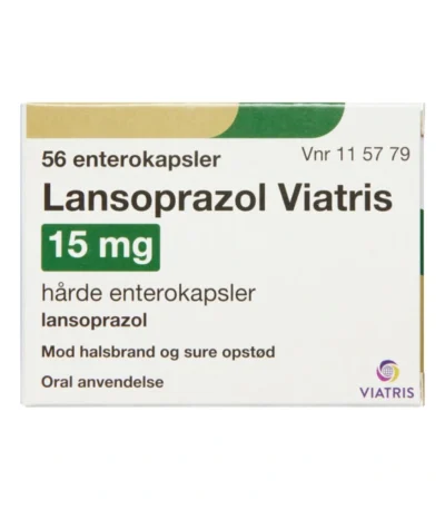 Lansoprazol Viatris 15 mg - 56 stk