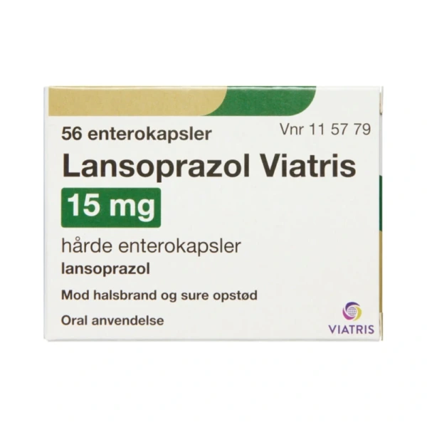 Lansoprazol Viatris 15 mg - 56 stk