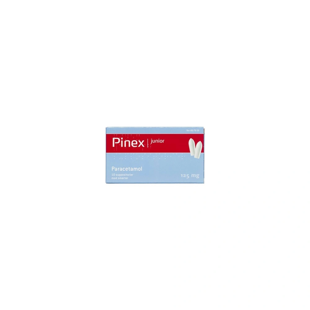 Pinex Junior Suppositorier 125 mg - 10 stk