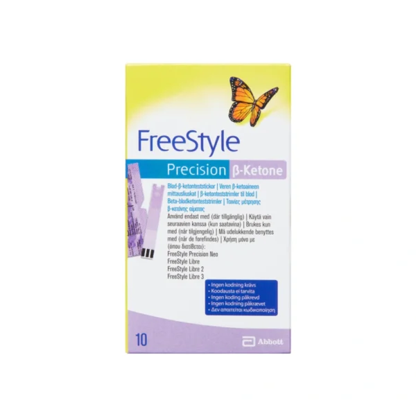FreeStyle Precision Beta-Blodketon Teststrimler – 10 stk