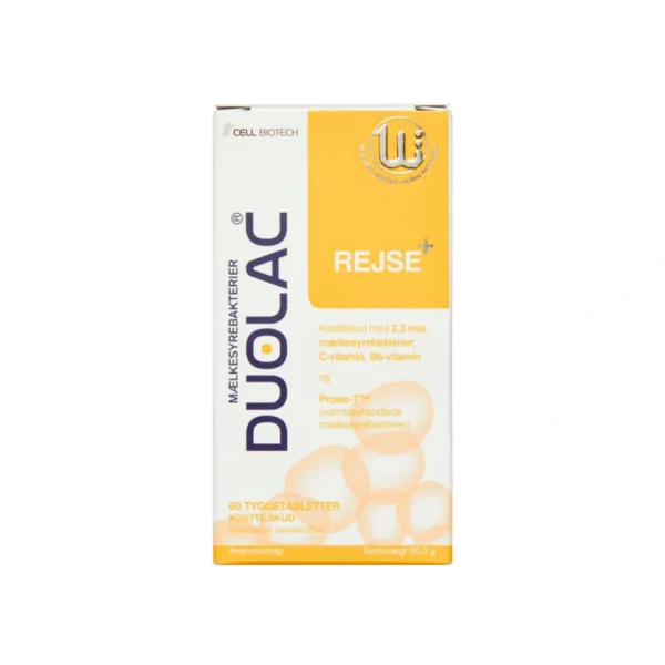 Duolac Rejse+ – 60 stk