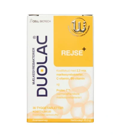 Duolac Rejse+ – 30 stk