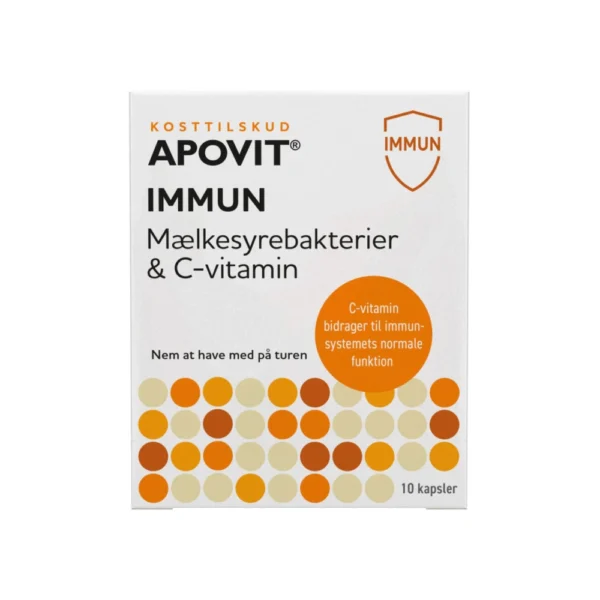 APOVIT Immun Mælkesyrebakterier & C-vitamin – 10 stk