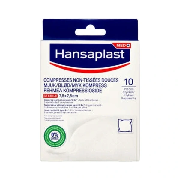 Hansaplast Soft Steril Compress – 10 stk