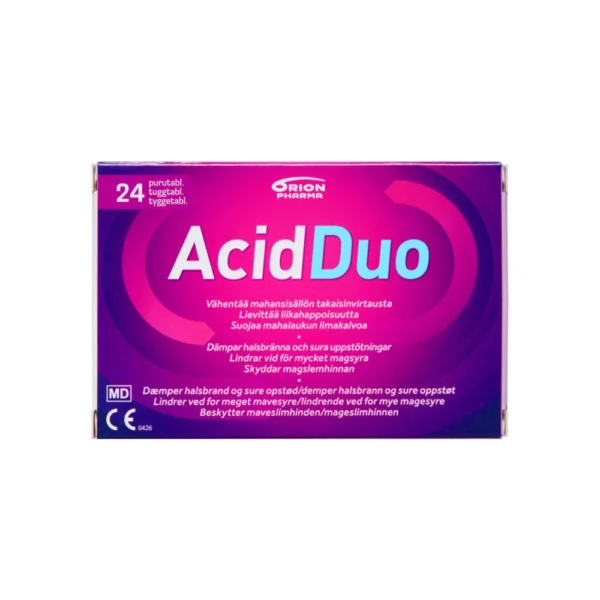 AcidDuo tyggetabletter – 24 stk