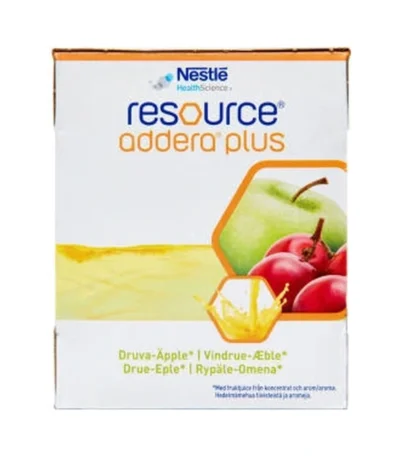 Resource Addera Plus Vindrue-Æble – 4 x 200 ml