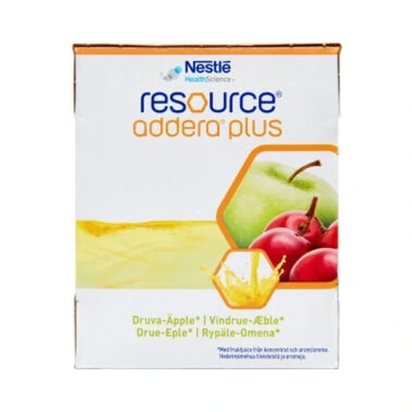 Resource Addera Plus Vindrue-Æble – 4 x 200 ml
