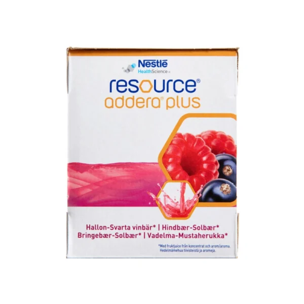 Resource Addera Plus Hindbær-Solbær – 4 x 200 ml