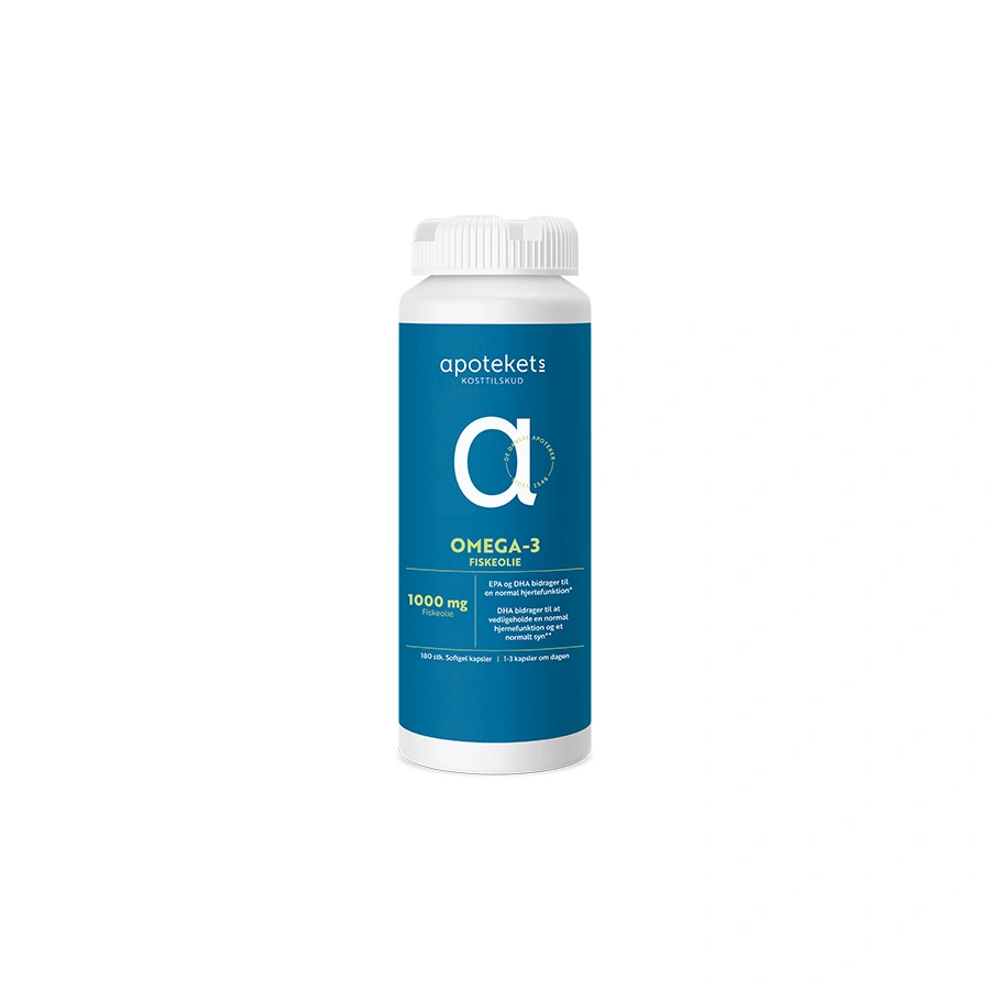 Apotekets Omega-3 Fiskeolie - 180 stk