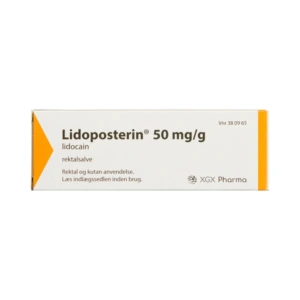 Xgx pharma aps Lidoposterin 50 mg/g – 25 g Rektalsalve