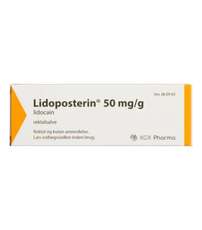 Xgx pharma aps Lidoposterin 50 mg/g – 25 g Rektalsalve